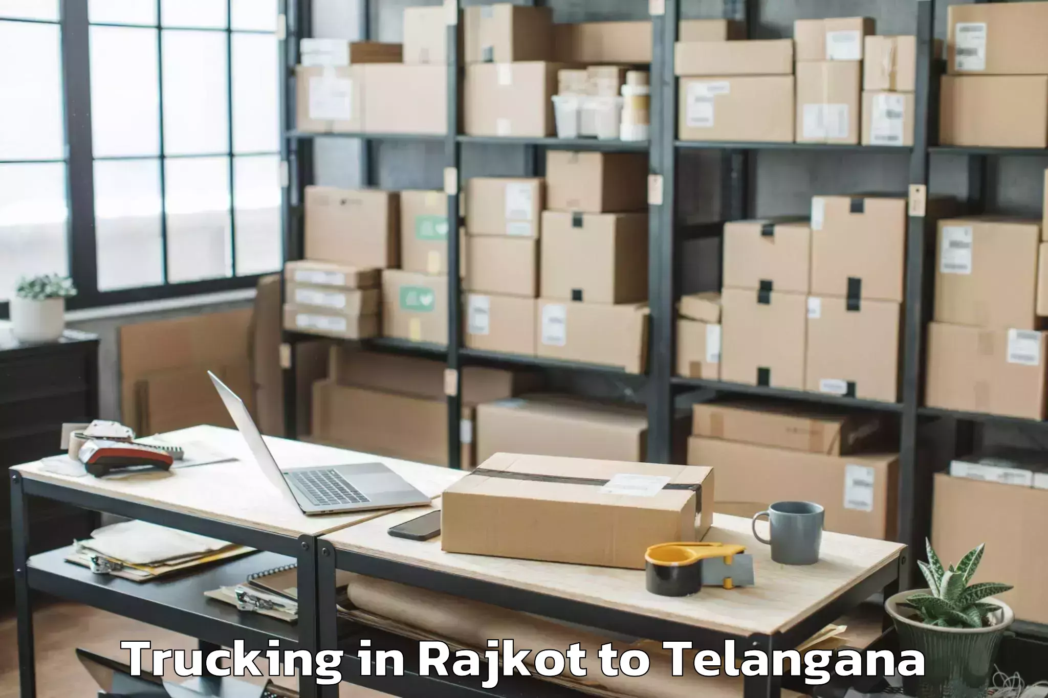 Book Rajkot to Peddakothapalle Trucking